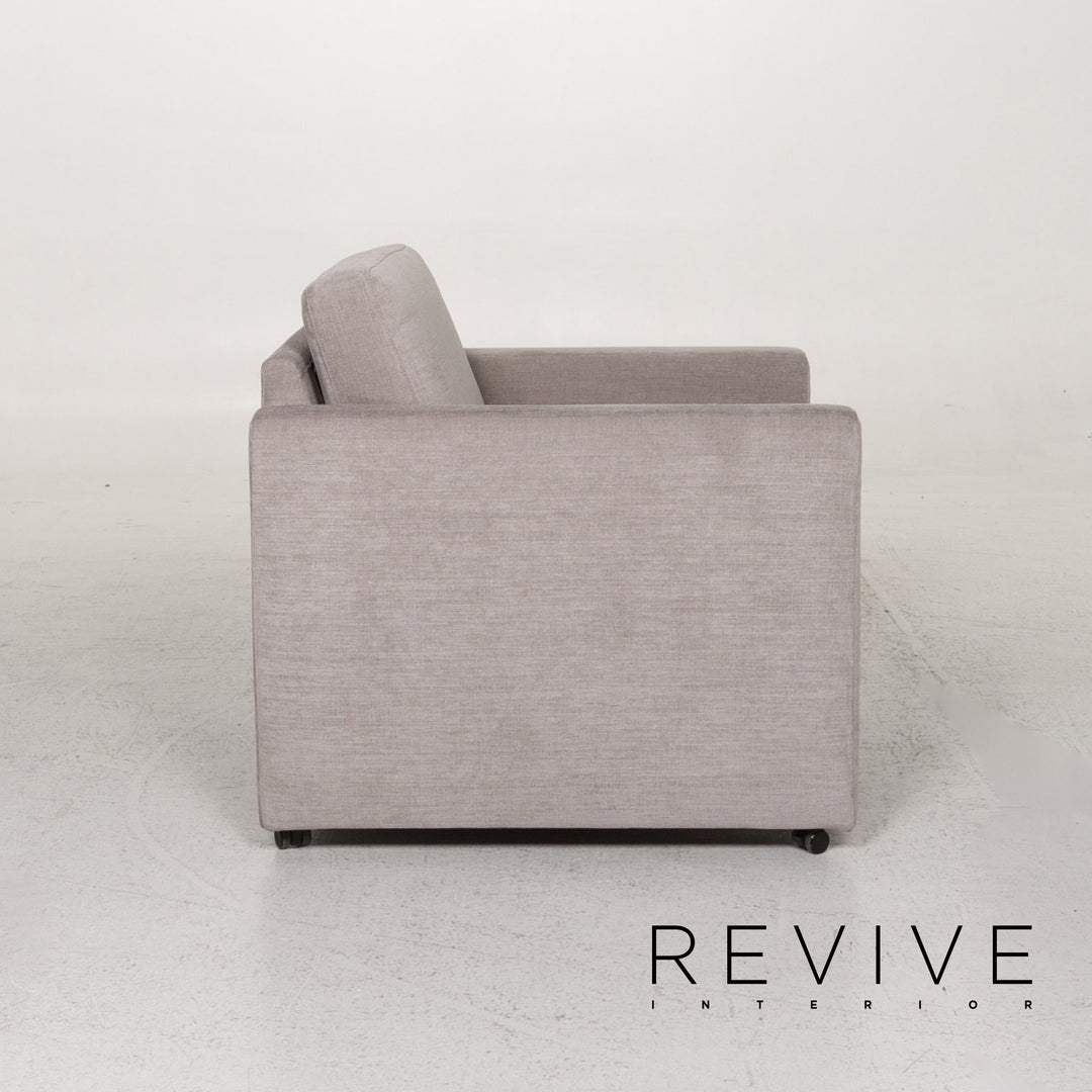 Brühl Alba Stoff Sofa Garnitur Grau 1x Dreisitzer 3x Sessel #13358