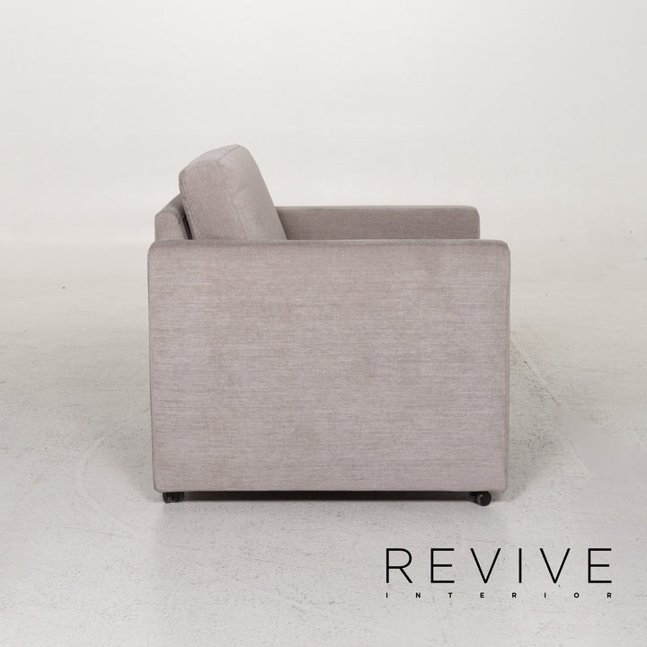 Brühl Alba Stoff Sofa Garnitur Grau 1x Dreisitzer 3x Sessel #13358