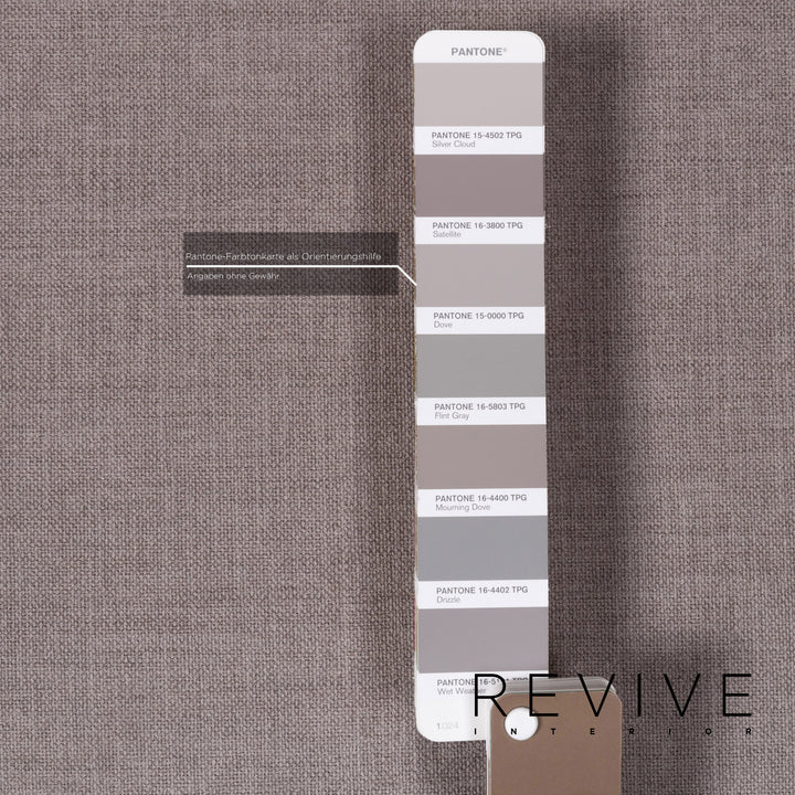 Brühl Alba Stoff Sofa Garnitur Grau 1x Dreisitzer 3x Sessel #13358