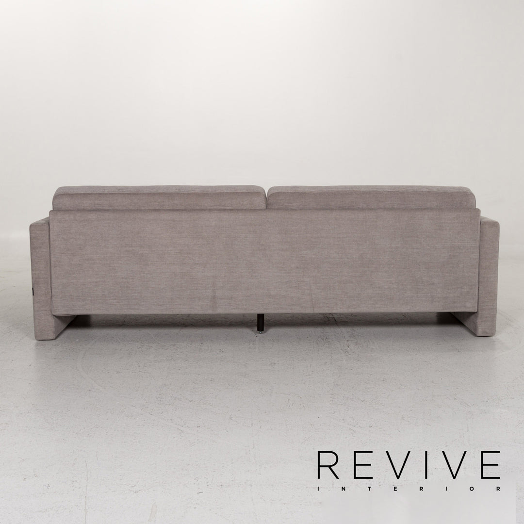 Brühl Alba Stoff Sofa Garnitur Grau 1x Dreisitzer 3x Sessel #13358