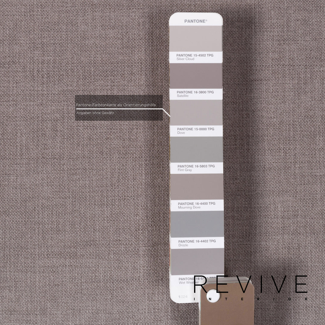 Brühl & Sippold Alba Stoff Sofa Grau Dreisitzer Funktion Couch #13091