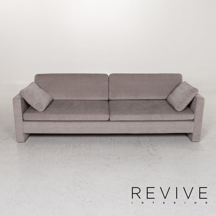 Brühl & Sippold Alba Stoff Sofa Grau Dreisitzer Funktion Couch #13091