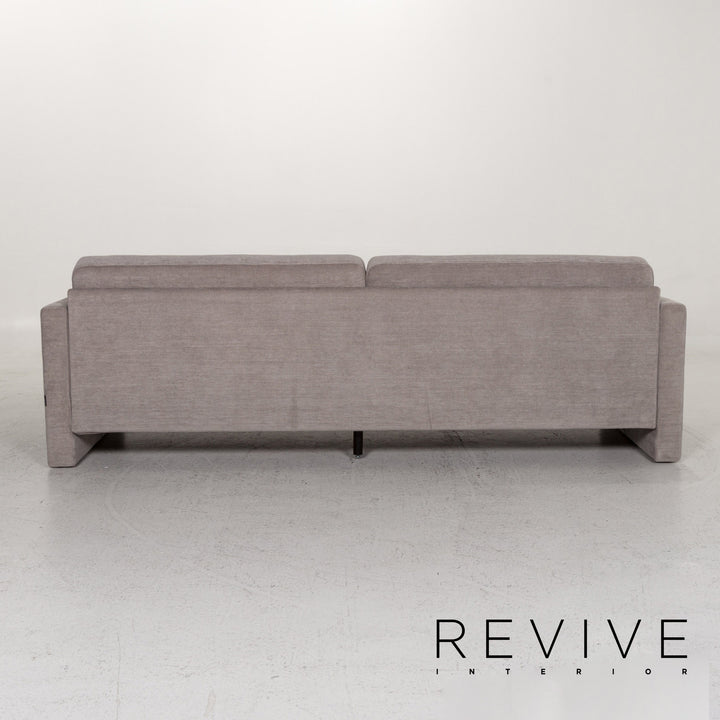 Brühl & Sippold Alba Stoff Sofa Grau Dreisitzer Funktion Couch #13091