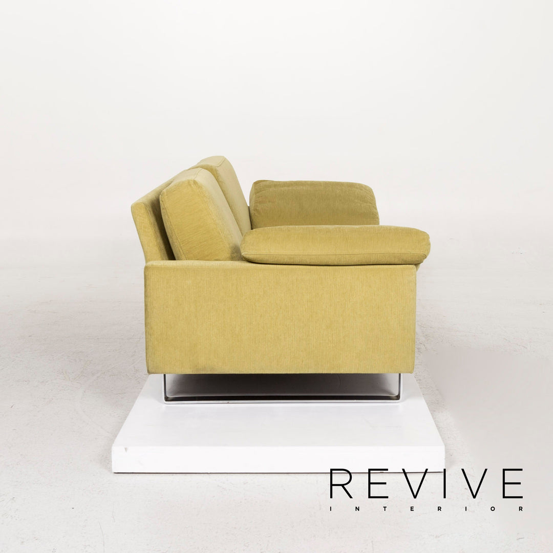 Brühl & Sippold Alba Stoff Sofa Grün Zweisitzer Couch #13216