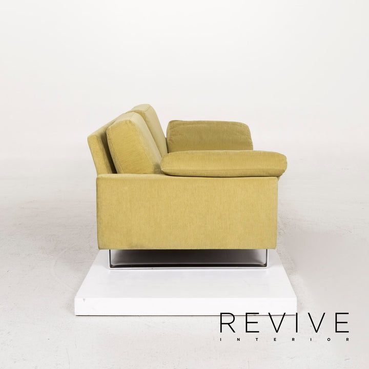 Brühl & Sippold Alba Stoff Sofa Grün Zweisitzer Couch #13216