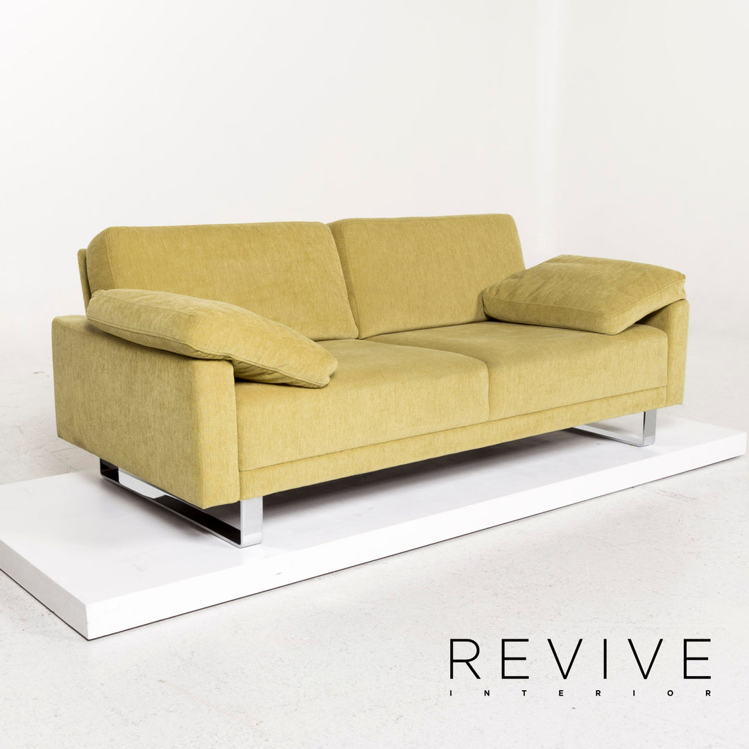 Brühl & Sippold Alba Stoff Sofa Grün Zweisitzer Couch #13216
