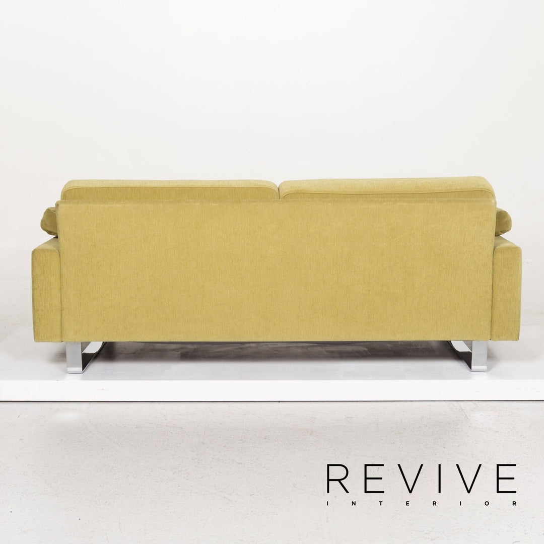 Brühl & Sippold Alba Stoff Sofa Grün Zweisitzer Couch #13216