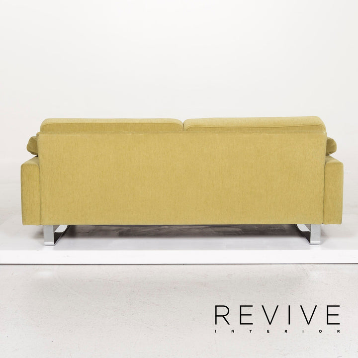 Brühl & Sippold Alba Stoff Sofa Grün Zweisitzer Couch #13216