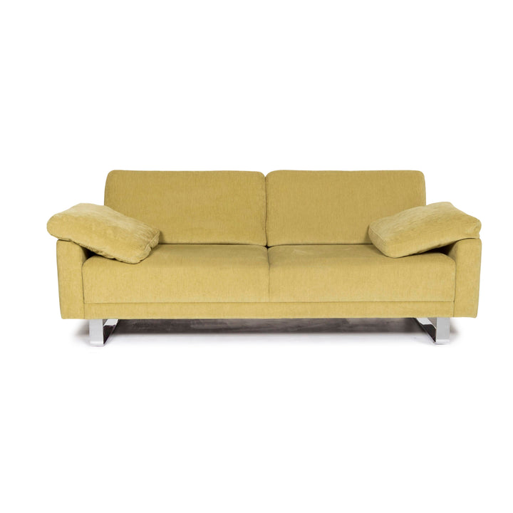 Brühl & Sippold Alba Stoff Sofa Grün Zweisitzer Couch #13216