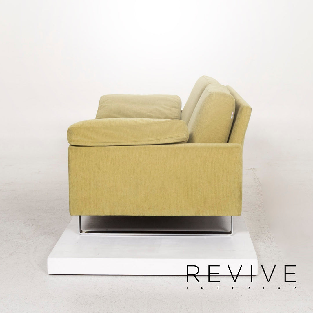 Brühl & Sippold Alba Stoff Sofa Grün Zweisitzer Couch #13216