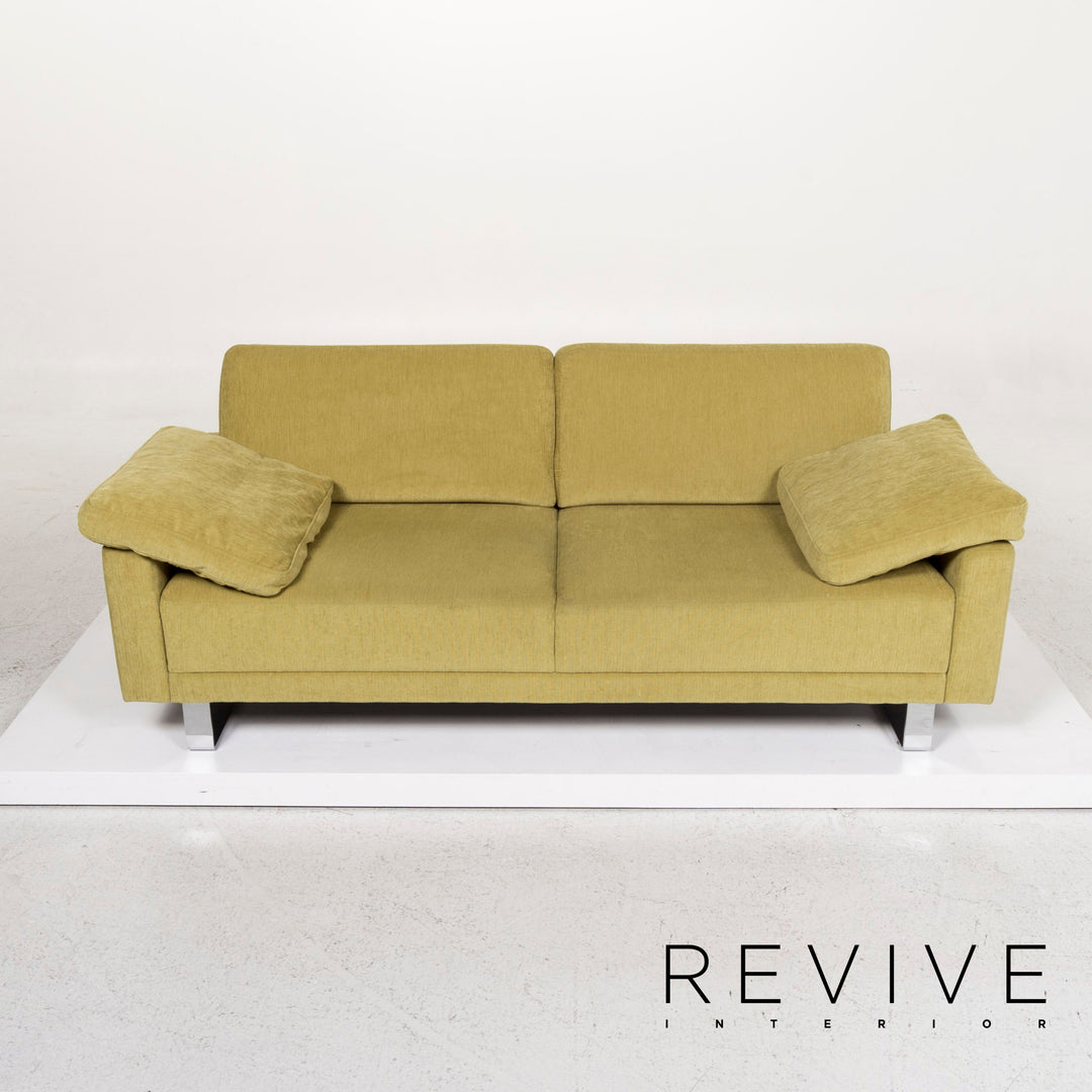 Brühl & Sippold Alba Stoff Sofa Grün Zweisitzer Couch #13216