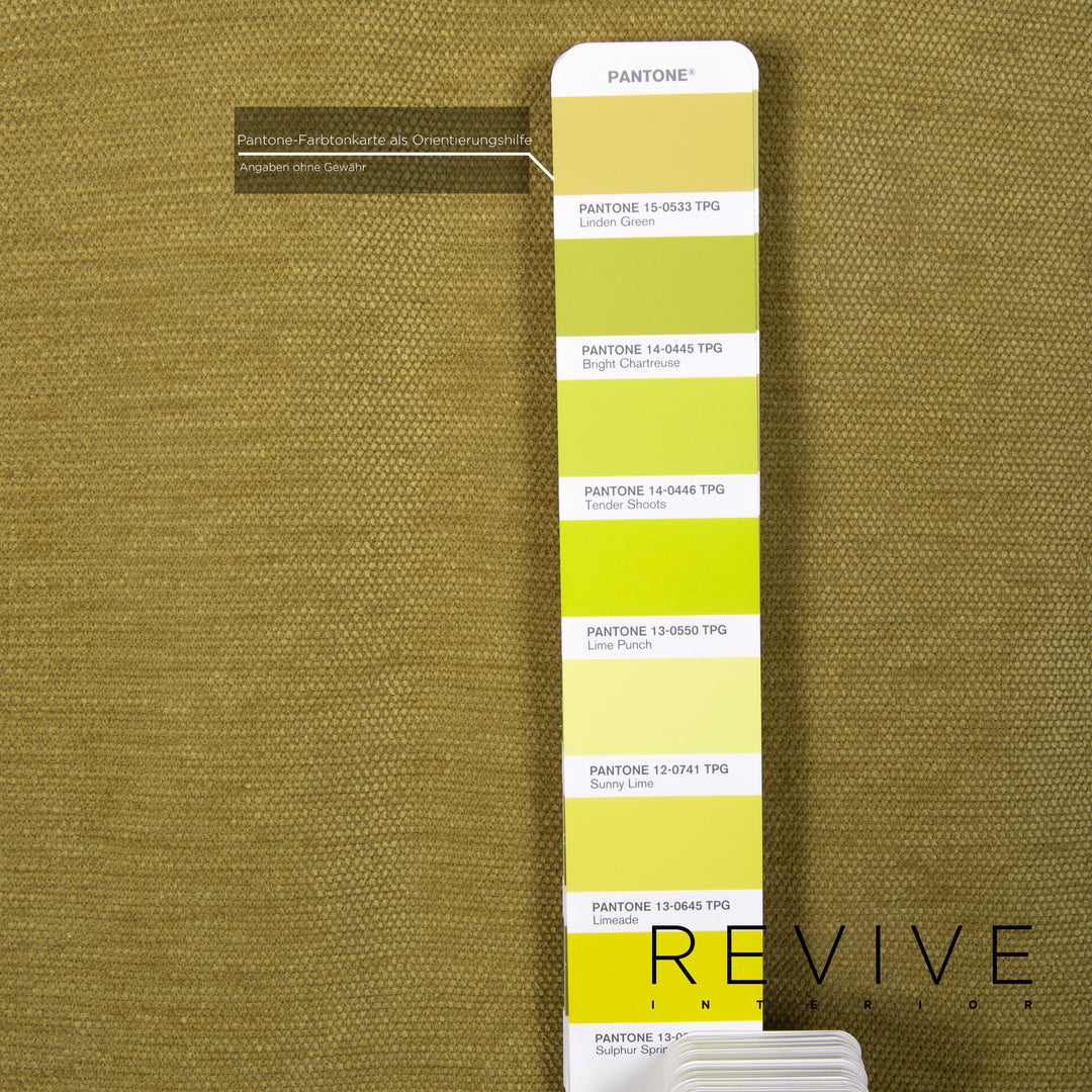 Brühl & Sippold Alba Stoff Sofa Grün Zweisitzer Couch #13216