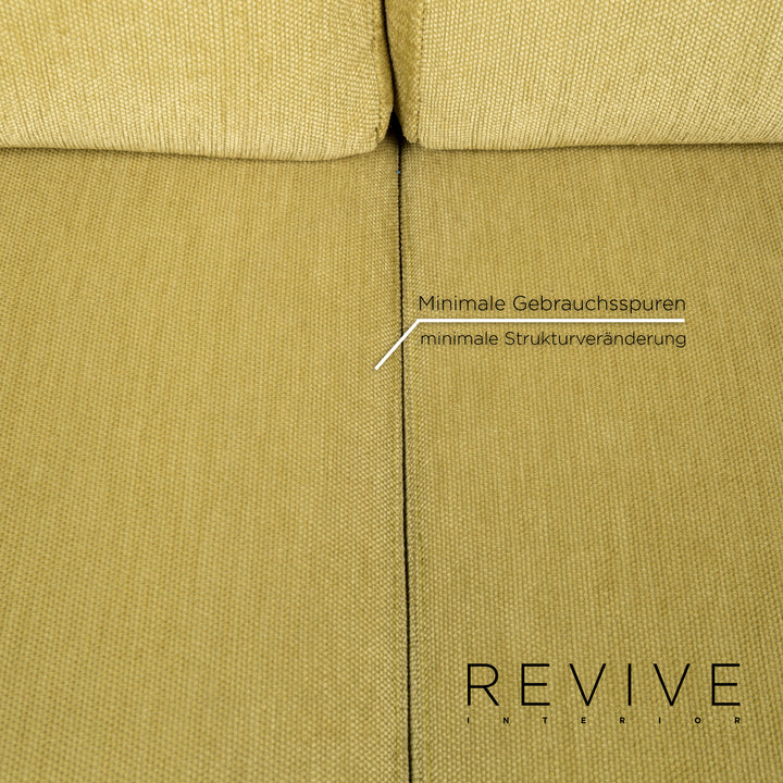 Brühl & Sippold Alba Stoff Sofa Grün Zweisitzer Couch #13216