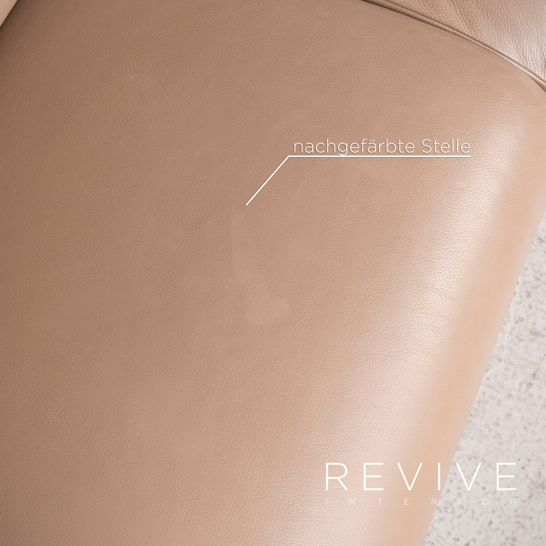 Brühl Ampiezza Designer Leder Sofa Garnitur Cognac Dreisitzer Zweisitzer Echtleder Couch #8491