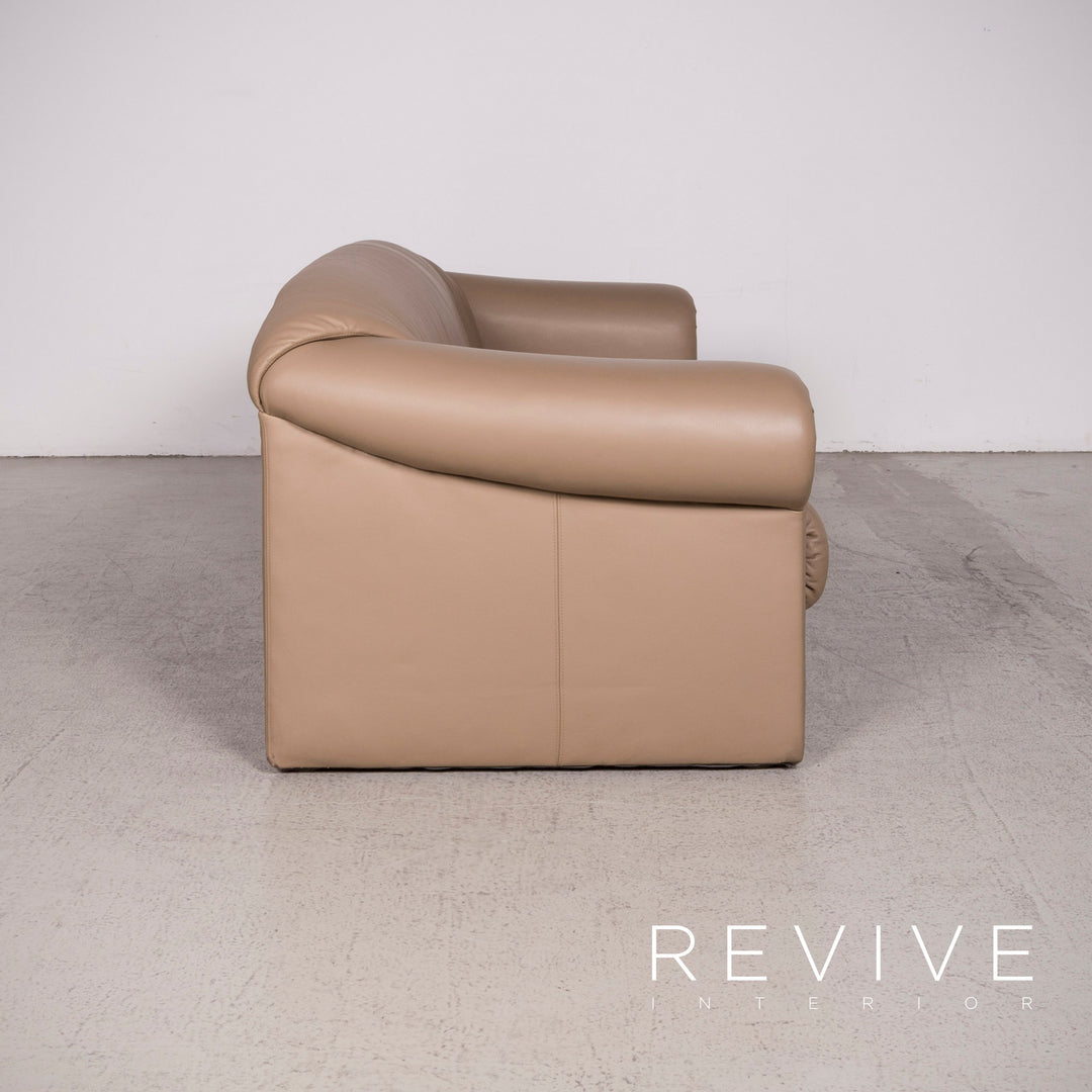 Brühl Ampiezza Designer Leder Sofa Garnitur Cognac Dreisitzer Zweisitzer Echtleder Couch #8491