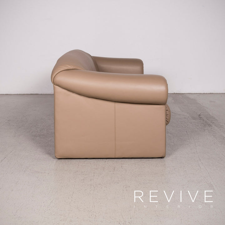 Brühl Ampiezza Designer Leder Sofa Garnitur Cognac Dreisitzer Zweisitzer Echtleder Couch #8491