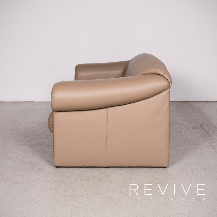 Brühl Ampiezza Designer Leder Sofa Garnitur Cognac Dreisitzer Zweisitzer Echtleder Couch #8491