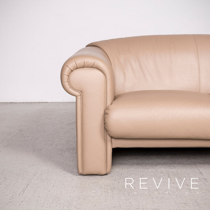 Brühl Ampiezza Designer Leder Sofa Garnitur Cognac Dreisitzer Zweisitzer Echtleder Couch #8491