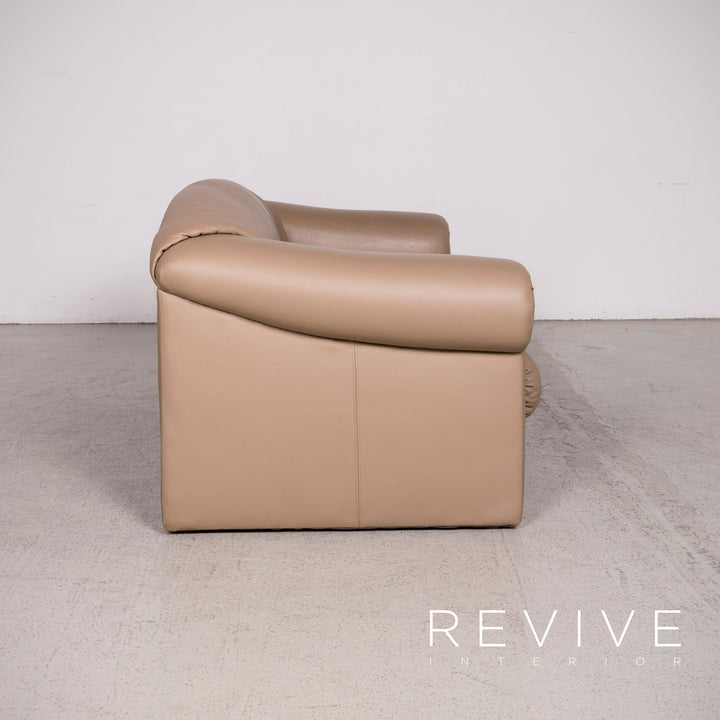 Brühl Ampiezza Designer Leder Sofa Cognac Zweisitzer Echtleder Couch #8342