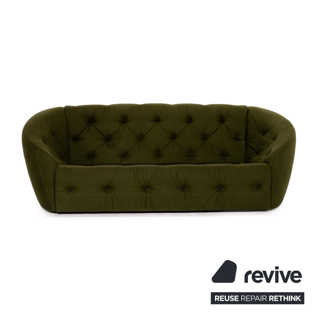 Brühl & Sippold Avec Plaisir Stoff Sofa Grün Dreisitzer Couch