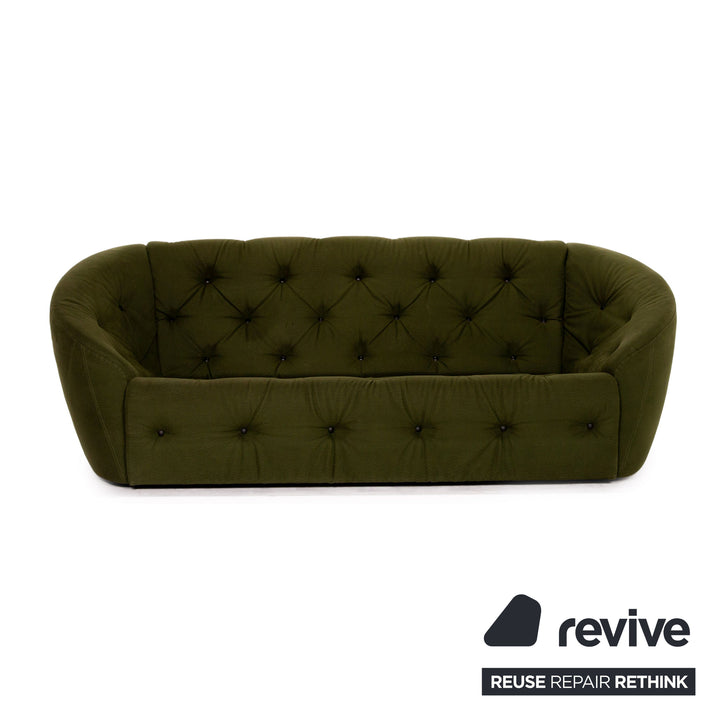 Brühl & Sippold Avec Plaisir Stoff Sofa Grün Dreisitzer Couch