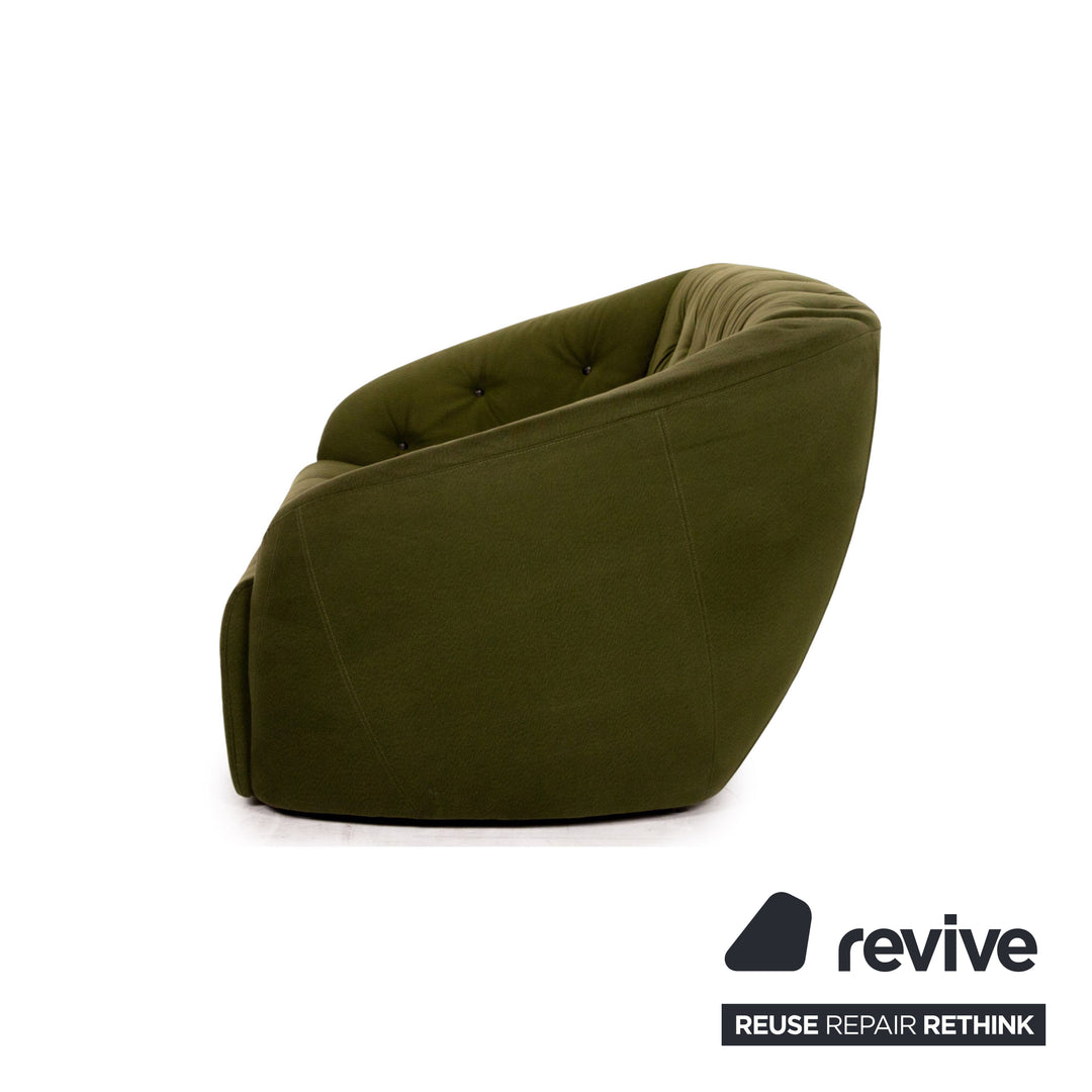 Brühl & Sippold Avec Plaisir Stoff Sofa Grün Dreisitzer Couch