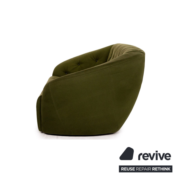 Brühl & Sippold Avec Plaisir Stoff Sofa Grün Dreisitzer Couch