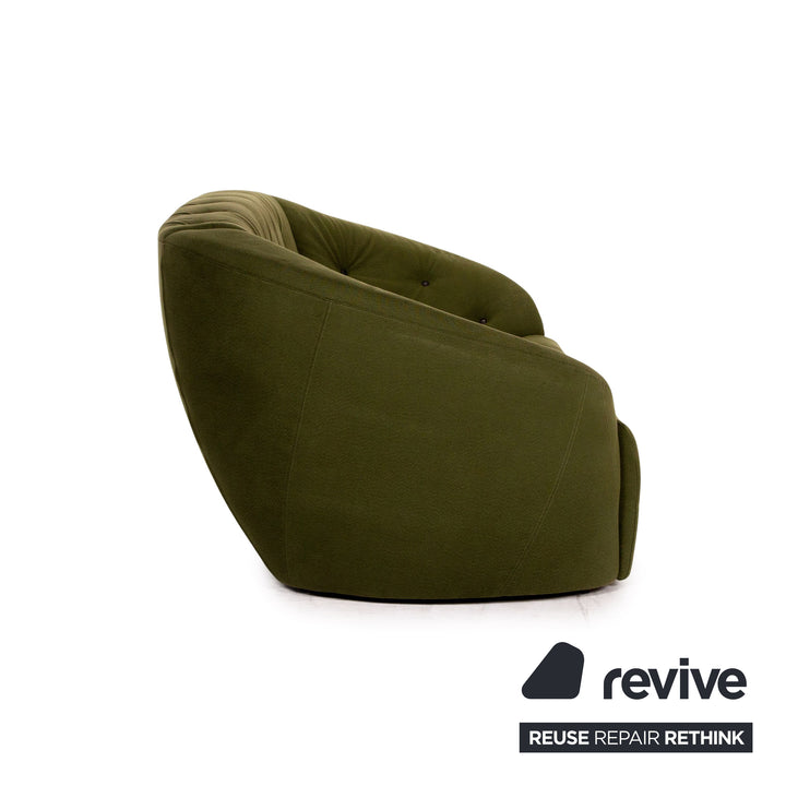 Brühl & Sippold Avec Plaisir Stoff Sofa Grün Dreisitzer Couch