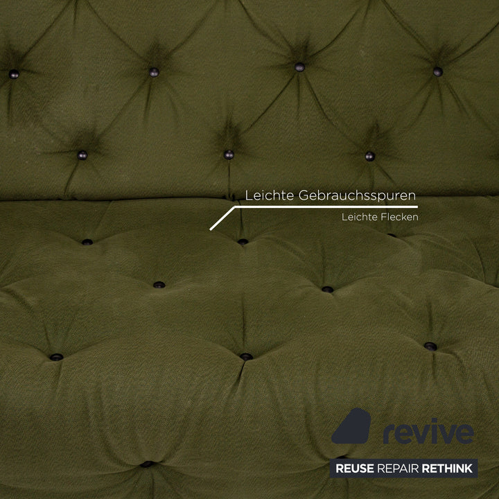Brühl & Sippold Avec Plaisir Stoff Sofa Grün Dreisitzer Couch
