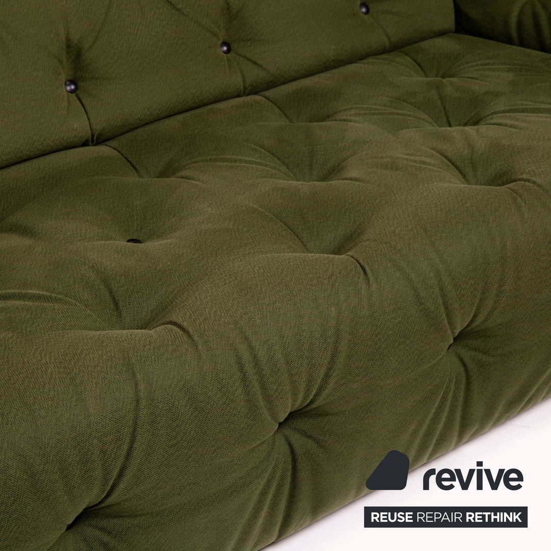 Brühl & Sippold Avec Plaisir Stoff Sofa Grün Dreisitzer Couch