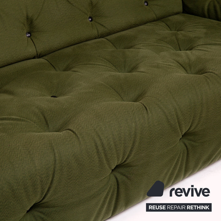 Brühl & Sippold Avec Plaisir Stoff Sofa Grün Dreisitzer Couch