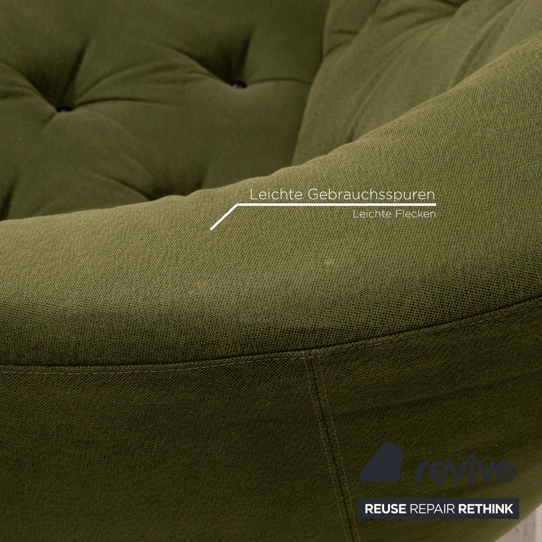 Brühl & Sippold Avec Plaisir Stoff Sofa Grün Dreisitzer Couch