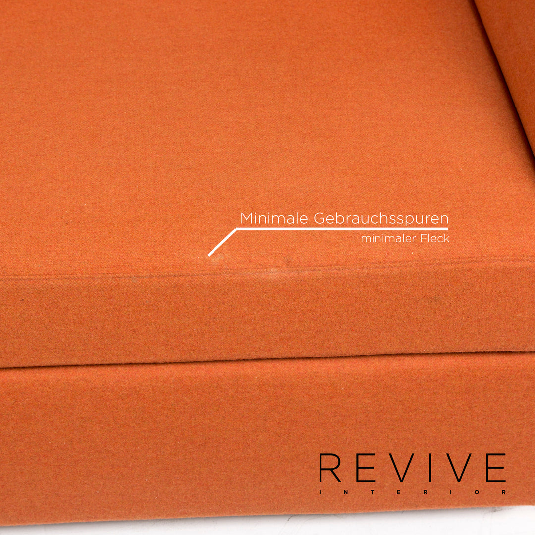 Brühl & Sippold Brühl Clip Stoff Sofa Orange Zweisitzer Funktion Relaxfunktion Variabel #12542