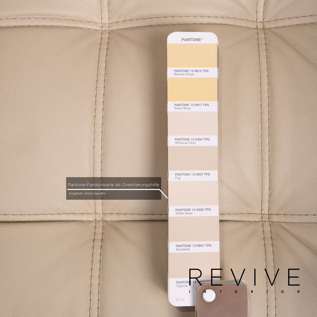 Brühl & Sippold Carée Leder Sessel Creme #14194