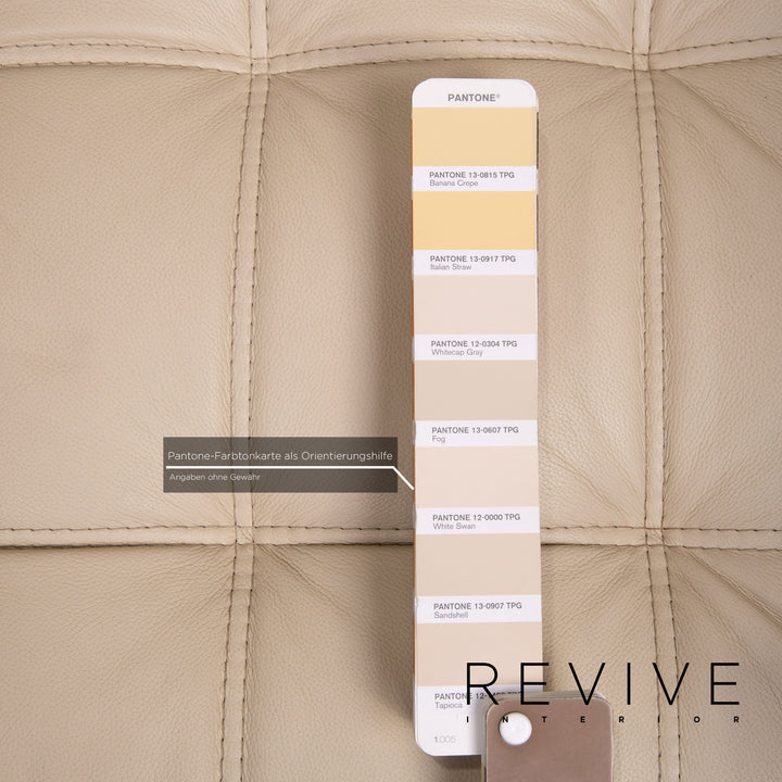 Brühl & Sippold Carée Leder Sessel Creme #14194