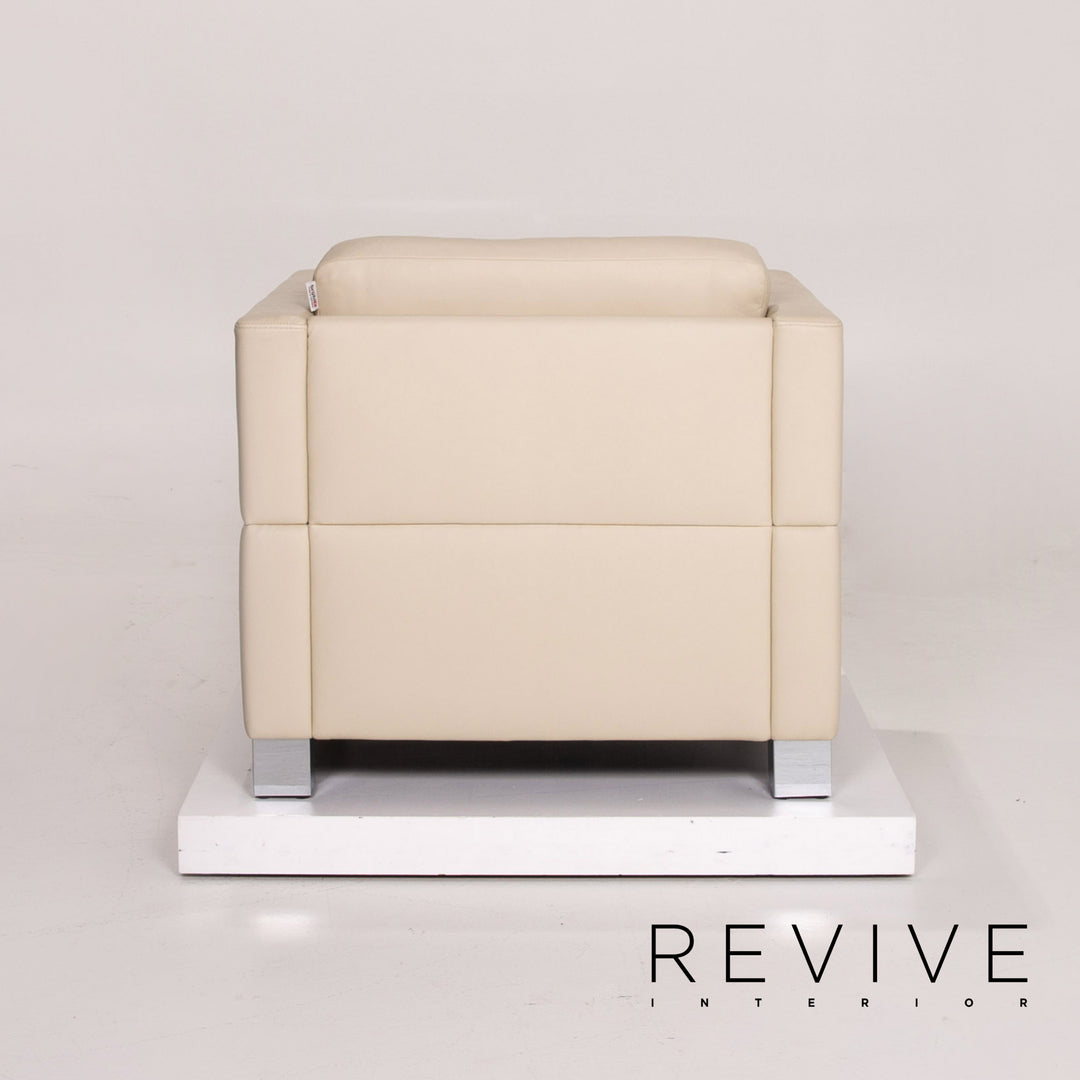 Brühl & Sippold Carée Leder Sessel Creme #14194