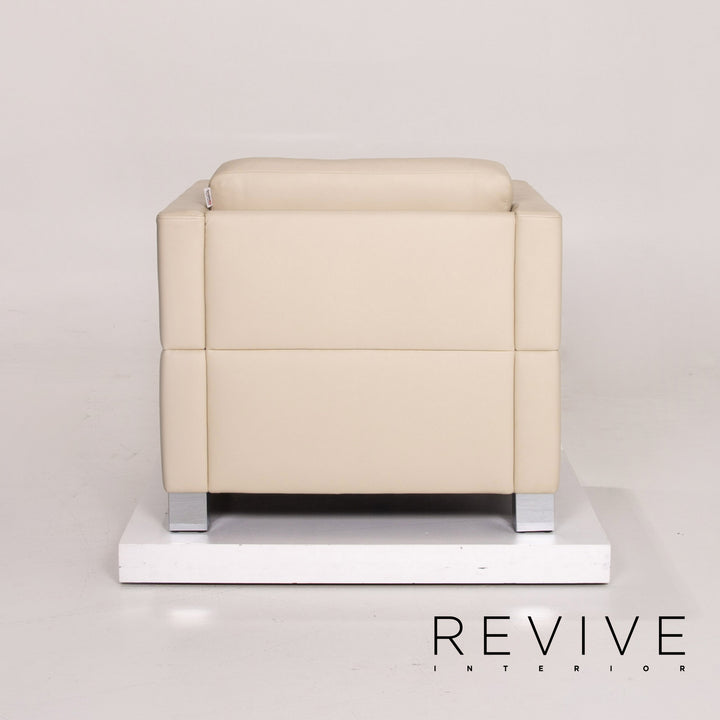 Brühl & Sippold Carée Leder Sessel Creme #14194