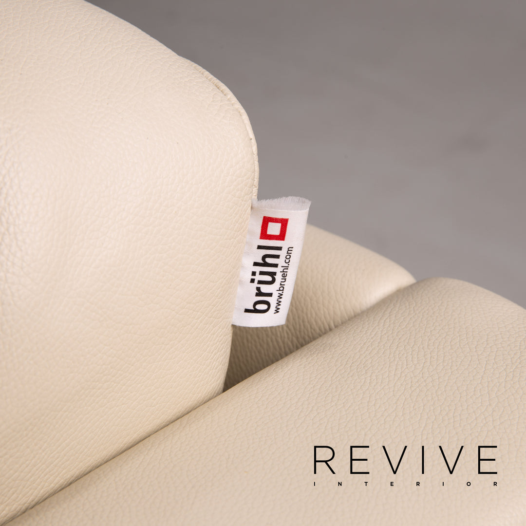 Brühl & Sippold Carée Leder Sessel Creme #14194