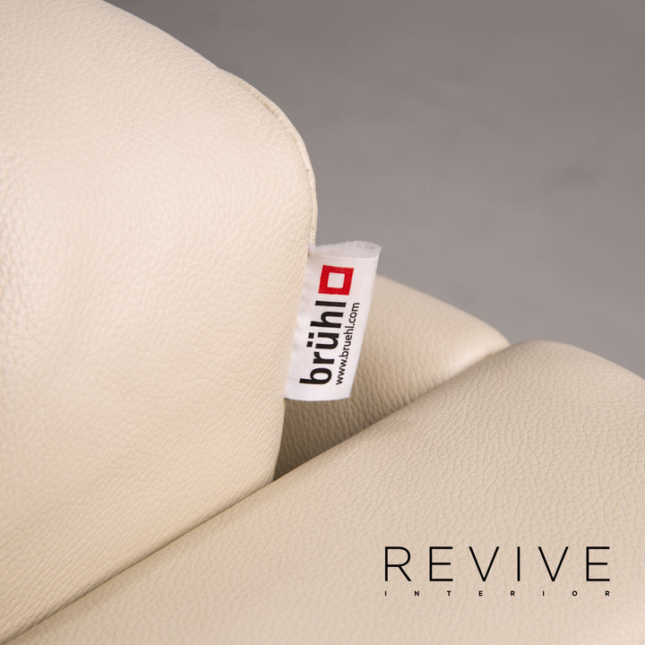 Brühl & Sippold Carée Leder Sessel Creme #14194