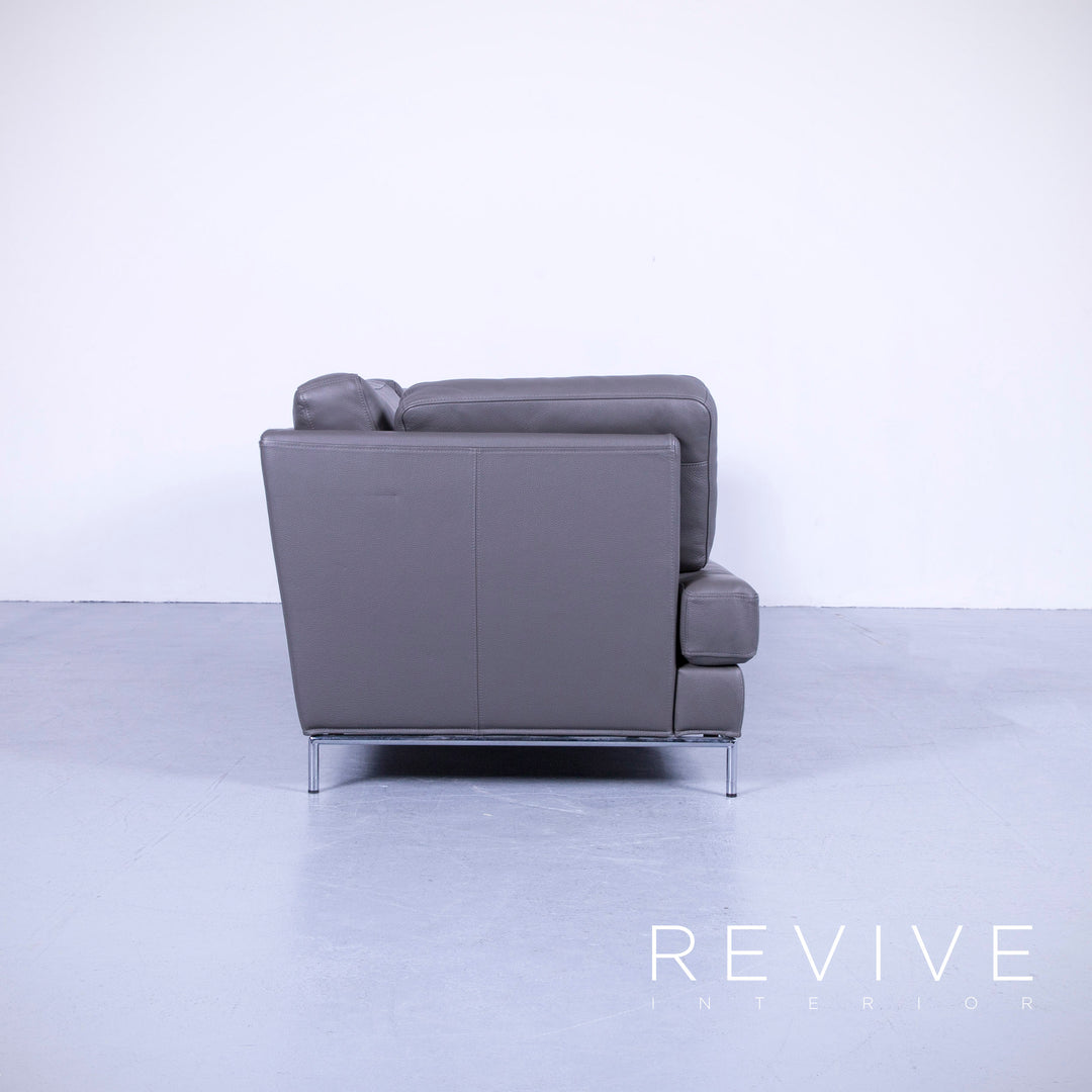 Brühl Carousel Designer Leder Sofa Garnitur, Dreisitzer, Sessel, Hocker #5447