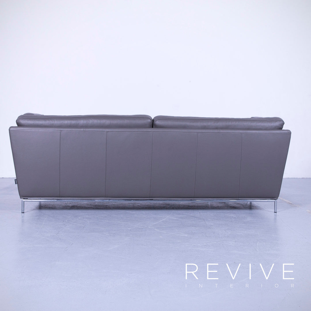 Brühl Carousel Designer Leder Sofa Garnitur, Dreisitzer, Sessel, Hocker #5447