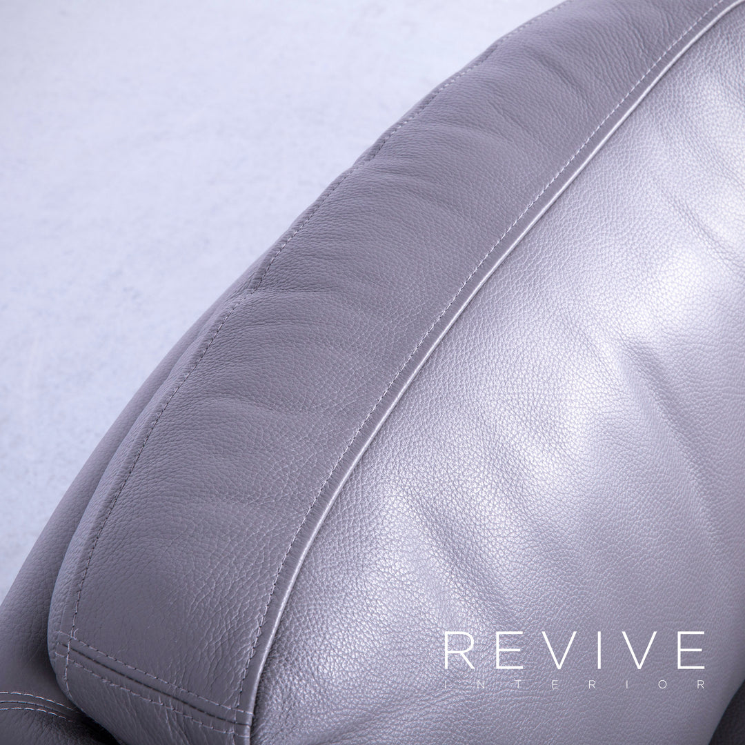 Brühl Carousel Designer Leder Sofa Garnitur, Dreisitzer, Sessel, Hocker #5447