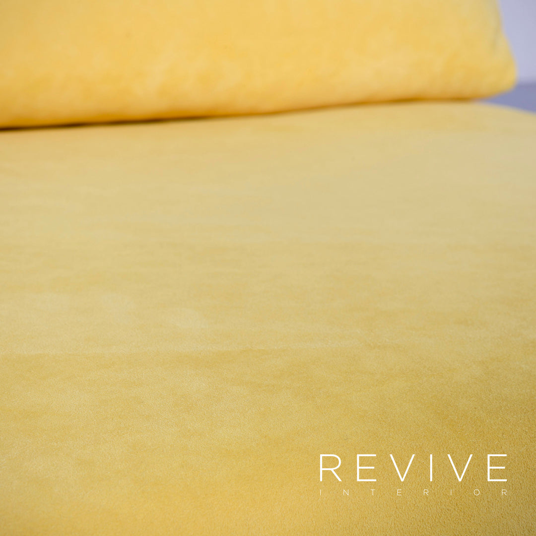 Brühl Carousel Designer Stoff Sofa Gelb Dreisitzer Couch #5273