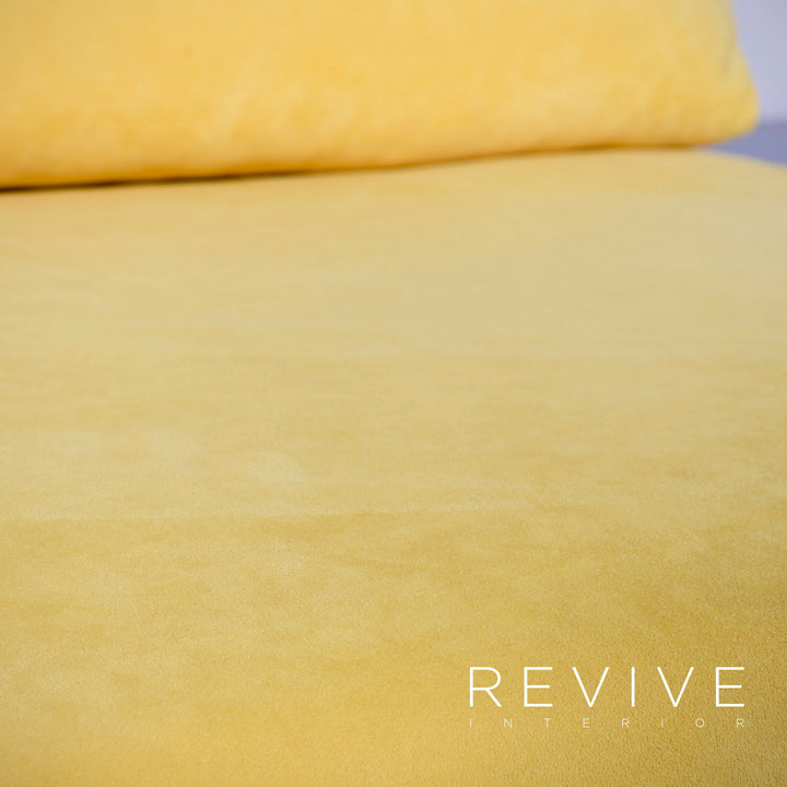 Brühl Carousel Designer Stoff Sofa Gelb Dreisitzer Couch #5273