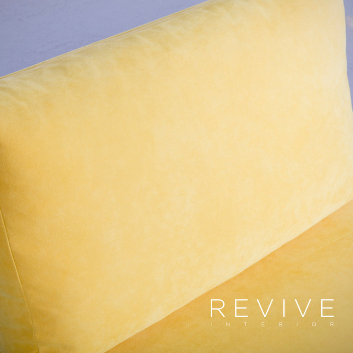 Brühl Carousel Designer Stoff Sofa Gelb Dreisitzer Couch #5273