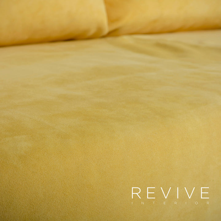 Brühl Carousel Designer Stoff Sofa Gelb Dreisitzer Couch #5273