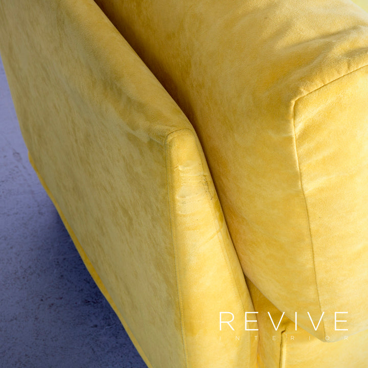 Brühl Carousel Designer Stoff Sofa Gelb Dreisitzer Couch #5273