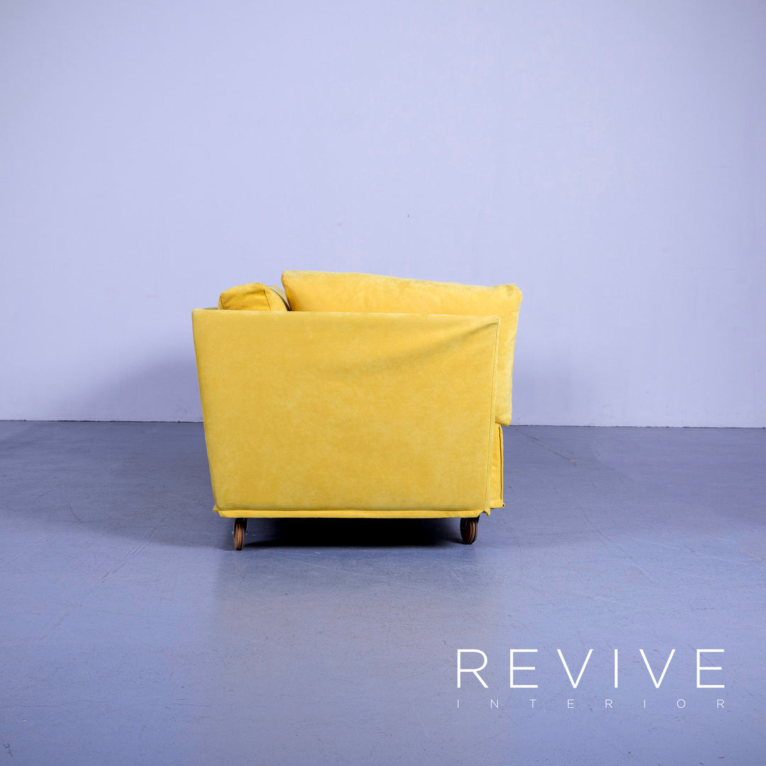 Brühl Carousel Designer Stoff Sofa Gelb Dreisitzer Couch #5273