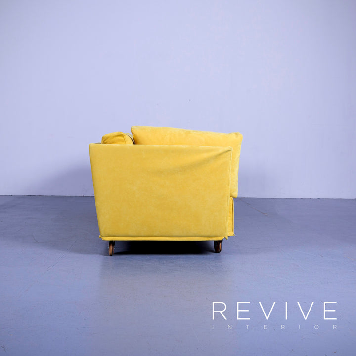 Brühl Carousel Designer Stoff Sofa Gelb Dreisitzer Couch #5273