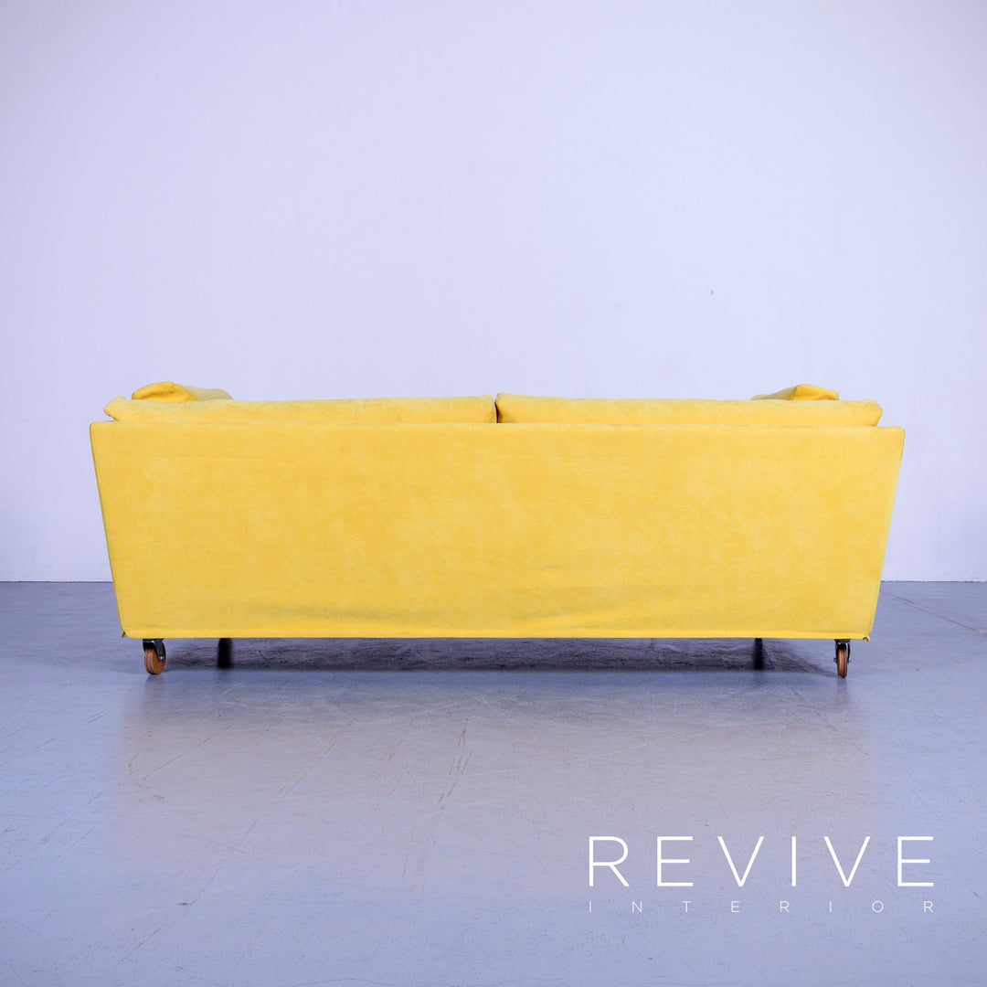 Brühl Carousel Designer Stoff Sofa Gelb Dreisitzer Couch #5273